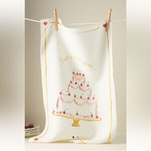 Anthropologie Dinette Little Slice Linen Dish Towel